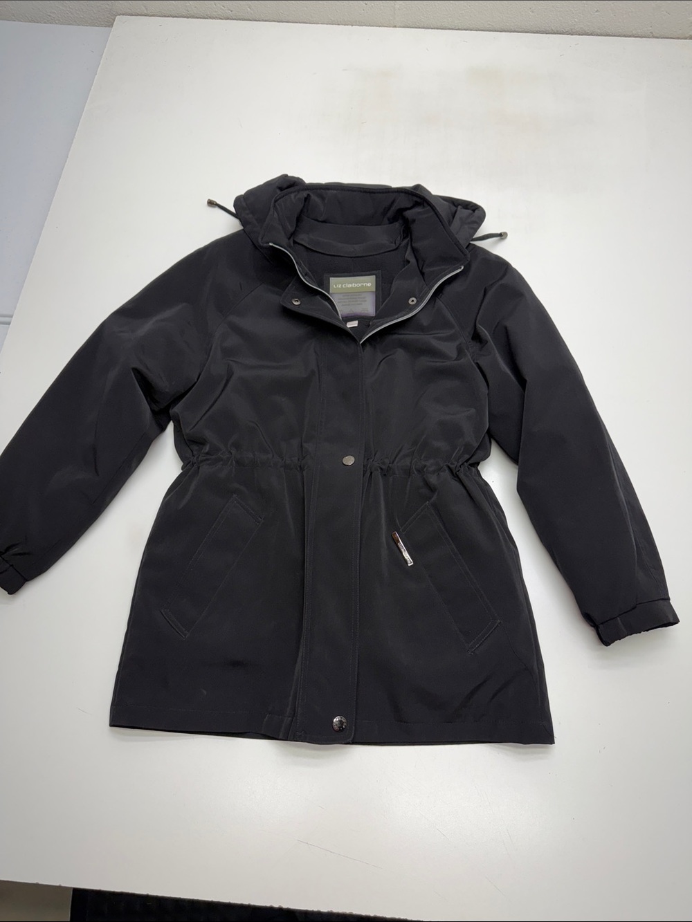 LIZ CLAIBORNE Women’s Small Black Down & Feather Winter Jacket